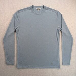 Smartwool Mens Merino 150 Base Layer Long Sleeve Shirt Blue Size Medium M 21x28